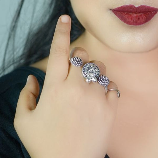Hand Jewellery Finger Ring Oxidise 8