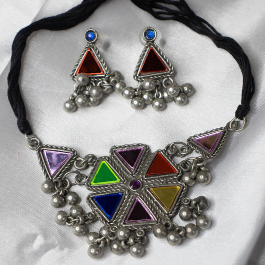 Neck Accessories Oxidise Neckpiece 17