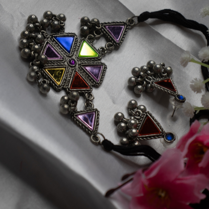 Neck Accessories Oxidise Neckpiece 17