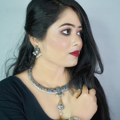 Neck Accessories Oxidise Neckpiece 4