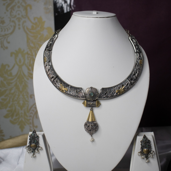 Neck Accessories Oxidise Neckpiece 4